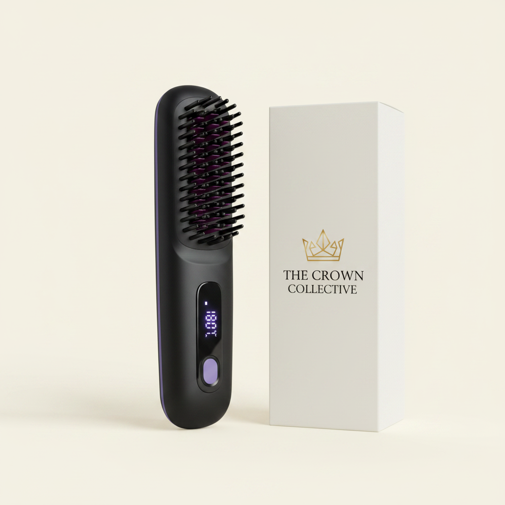 Crown Glide™ - Heated Hair Straightening Brush