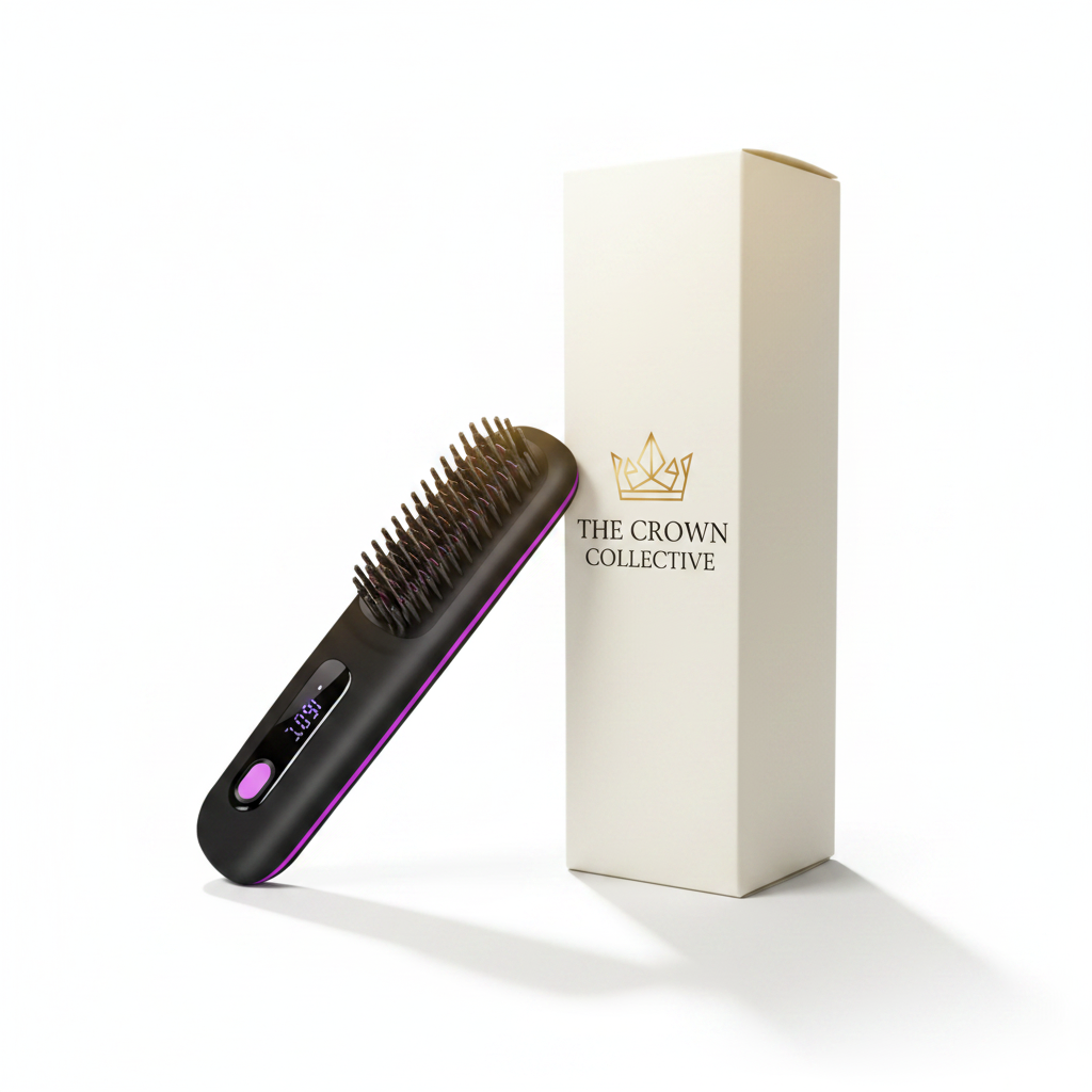 Crown Glide™ - Heated Hair Straightening Brush